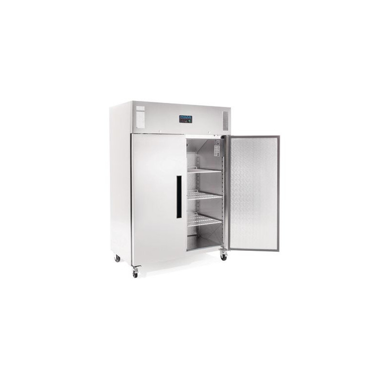 POLAR - DL896-A  - Polar 2 Door Upright Freezer 1200Ltr Stainless Steel