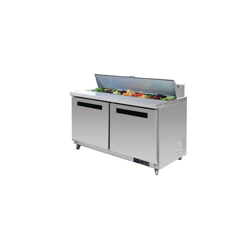 POLAR - GD883-A  - Polar 2 Door Preparation Counter Stainless Steel 