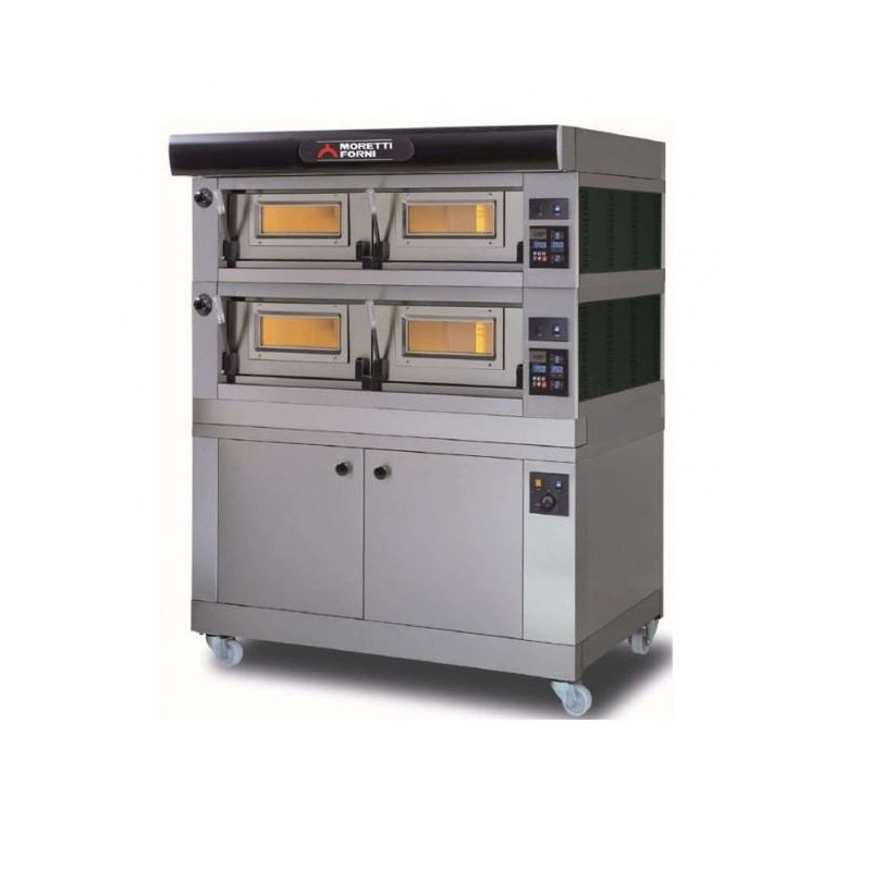 MORETTI FORNI ELECTRIC OVEN SERIEP P120E DOUBLE DECK OVEN ON STAND - COMP P120E B/2/S