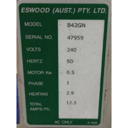 ESWOOD B42GN Undercounter Glass washer