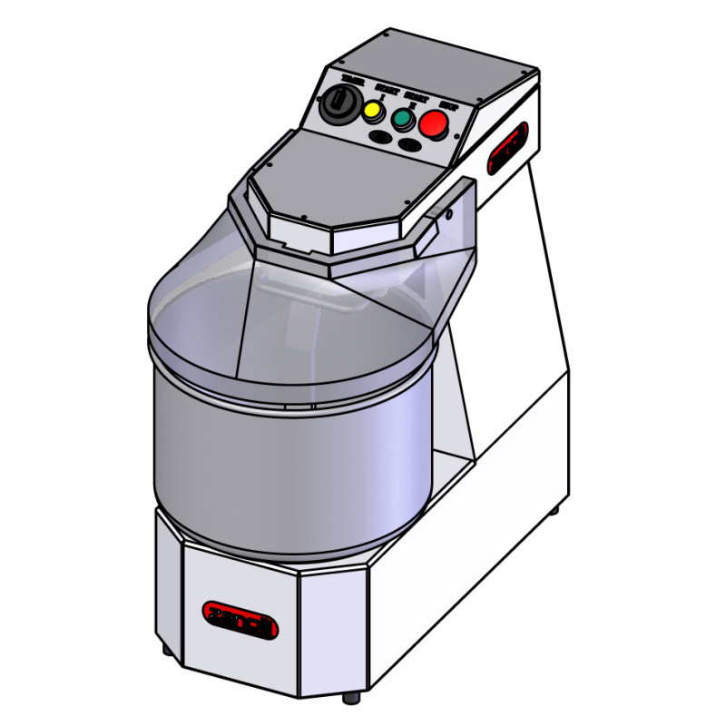 Zanolli   Galassia Fixed Head / Fixed Bowl 82 litre / 60kg finished variable speed dough mixer