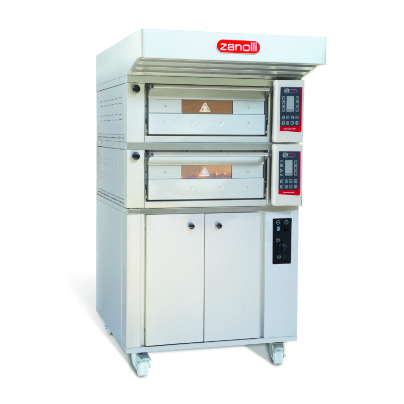 Zanolli  Teorema Polis 2 Tray Bakery Deck Oven with narrow design -180mm Chamber Height