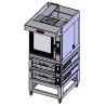 Zanolli  Teorema Combi Anemos  Bakery Combination - 6 Tray bakery Touch Combi Oven with Double Deck 2 tray Pastry Oven on Stand