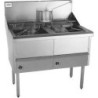 Complete WFS-4/18 Four Pan Fish and Chips Deep Fryer - 20 Liter Capacity Per Pan