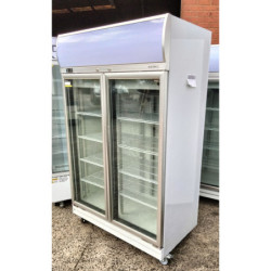 Bromic UF1000LF Upright Display Freezer Flat Glass Door 976L LED Ex-Display