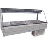 Roband CRX23RD   Curved Glass Refrigerated Display Bar, 6 pans