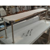 Ex-Display Simply Stainless 1500mm wide Bench Over Shelf SS12.1500