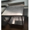 Stainless Steel Infill Bench with Splashback 80mm Wide