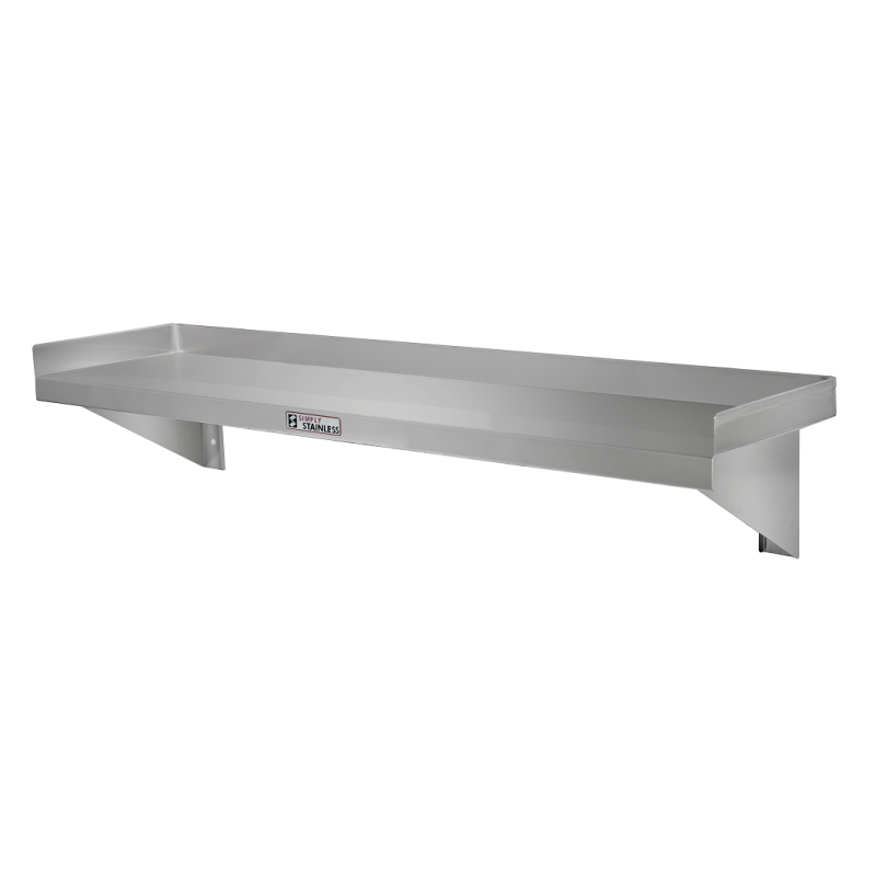 Simply Stainless SS10.2400 Wall Shelf 2400mm Wide