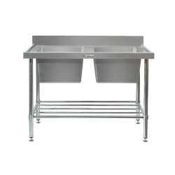 Simply Stainless SS06.7.2400 LB Double Sink 700 Series - 2400mm Wide Includes leg brace