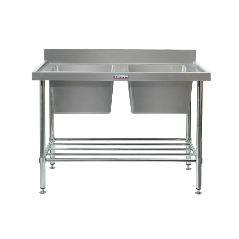 Simply Stainless SS06.7.1500 LB Double Sink 700 Series - 1500mm Wide Includes leg brace