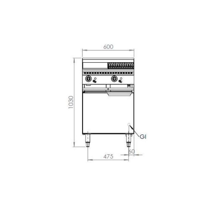 B+S COMMERCIAL KITCHENS -   Verro Combo 300mm Grill Plate & 300mm Char Broiler - VHBT-GRP3-CBR3 