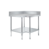 Simply Stainless SS04.7.0900 Work Bench 700 Series - 900mm Wide 
Includes undershelf