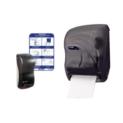 SAN JAMAR HAND WASHING STATION COMBO - AUTOMATIC HANDS FREE