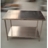 Used Stainless Steel 1200mm Wide Bench with Undershelf