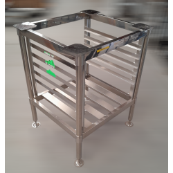 Stainless Steel Goldstein Ezybake Oven Stand with Tray Slides