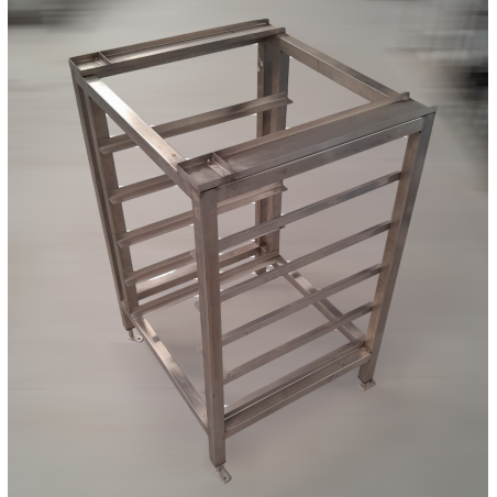 Used Stainless Steel Equipment Stand with Tray Runners