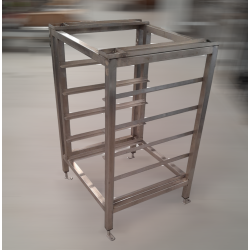 Used Stainless Steel Equipment Stand with Tray Runners