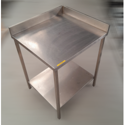 Used Stainless Steel Corner Bench with Splashback