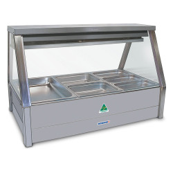 Roband EFX23RD   Straight Glass Refrigerated Display Bar - Piped and Foamed only (no motor), 6 pans