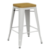 Furnlink Riviera 650 Stool With Timber Seat by Durafurn