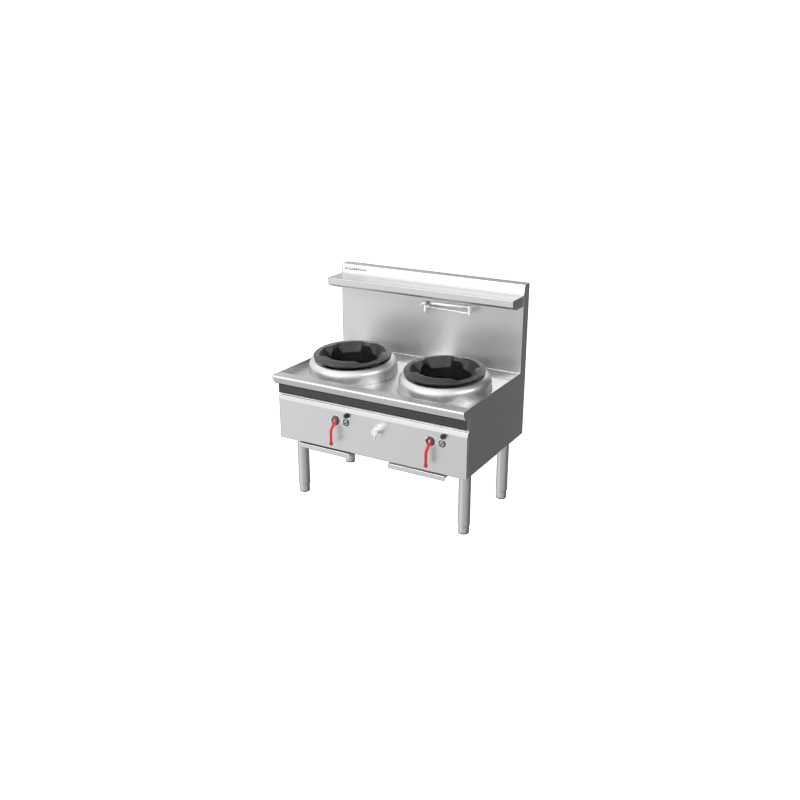 Cobra CW2H-DD - 1200mm Gas Waterless Wok with 2 Duckbill burners