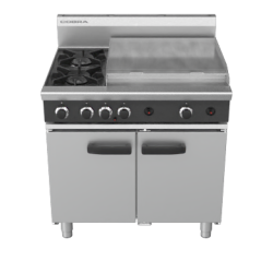 Cobra CR9B - 900mm Two Burner / Griddle Gas Range Static Oven