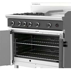 Cobra CR9C - 900mm Four Burner / Griddle Gas Range Static Oven