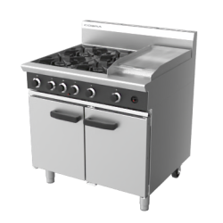 Cobra CR9C - 900mm Four Burner / Griddle Gas Range Static Oven