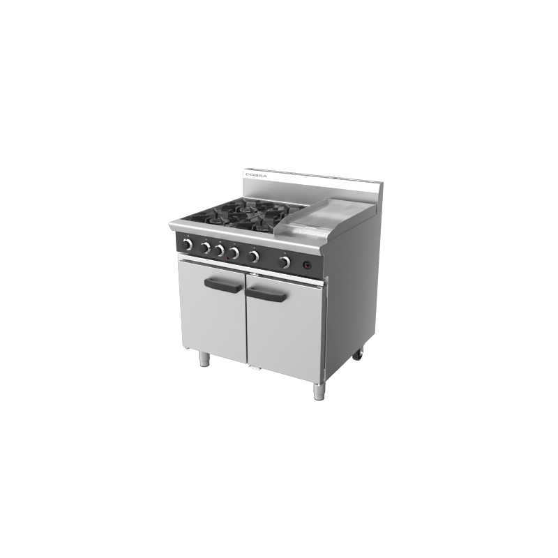 Cobra CR9C - 900mm Four Burner / Griddle Gas Range Static Oven