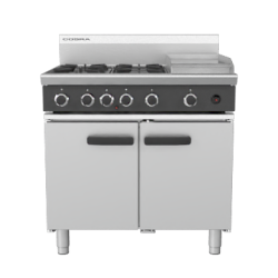 Cobra CR9C - 900mm Four Burner / Griddle Gas Range Static Oven