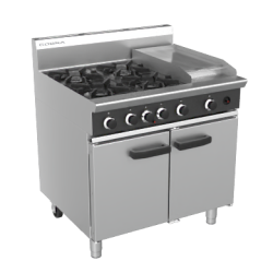 Cobra CR9C - 900mm Four Burner / Griddle Gas Range Static Oven