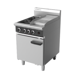 Cobra CR6C - 600mm Two Burner / Griddle Gas Range Static Oven