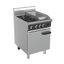 Cobra CR6C - 600mm Two Burner / Griddle Gas Range Static Oven