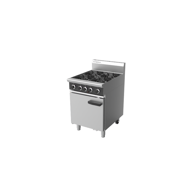 Cobra CR6D - 600mm Four Burner Gas Range Static Oven