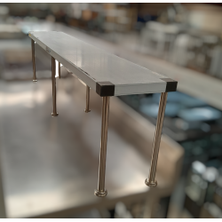 Ex-Display Simply Stainless 1800mm wide Bench Over Shelf SS12.1800