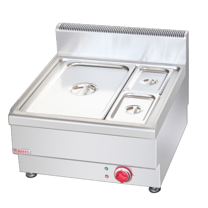 Gasmax  JUS-TY-2 Dry Bain Marie With 1 x 1/1 pan + 2 x 1/2 GN Pan & Lid