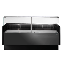 Tecnodom Serie MR Black 2000mm Wide Deli Display with Storage and Castors TDMR-0920B