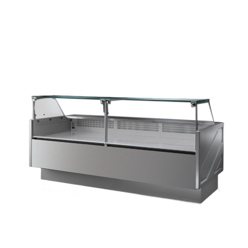 Tecnodom TDMR-0925 Serie MR 2480mm Wide Deli Display with Storage and Castors