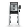 Turbofan EC40M7 and SK40A - Full Size 7 Tray Manual / Electric Combi Oven on a Stainless Steel Stand