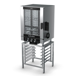 Turbofan EC40T10 and SK40-10A - Full Size 10 Tray Touch / Electric Combi Oven on a Stainless Steel Stand