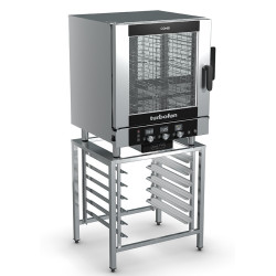 Turbofan EC40T7 and SK40A - Full Size 7 Tray Touch / Electric Combi Oven on a Stainless Steel Stand