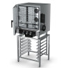 Turbofan EC40D7 and SK40A - Full Size 7 Tray Digital / Electric Combi Oven on a Stainless Steel Stand