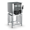 Turbofan EC40T5 and SK40A - Full Size 5 Tray Touch / Electric Combi Oven on a Stainless Steel Stand