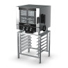 Turbofan EC40D5 and SK40A - Full Size 5 Tray Digital / Electric Combi Oven on a Stainless Steel Stand