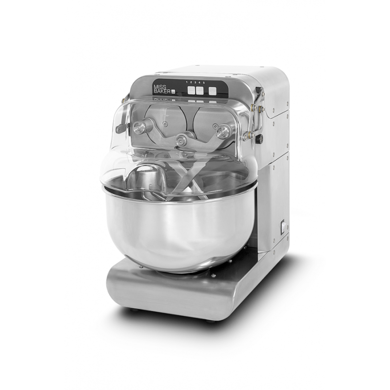 Bernardi  Miss Baker Pro - 4kg finished /10 Litre Double Arm Mixer, 5 speed, Stainless steel (INOX)