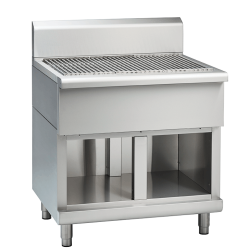 Waldorf 800 Series SFL8900-CB - 900mm Solid Fuel Grill - Low Back Version - Cabinet Base