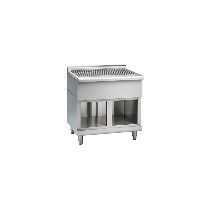 Waldorf 800 Series SF8900-CB - 900mm Solid Fuel Grill - 215mm Splashback Version - Cabinet Base