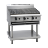 Waldorf 800 Series CHL8900G-LS - 900mm Gas Chargrill Low Back Version ? Leg Stand