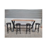 Used Decorative Bar Style Timber Table